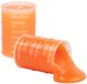 Sans marque 3x Pots jouets/loisirs slime orange dans baril 5,5 x 8 cm 150 ml contenu
