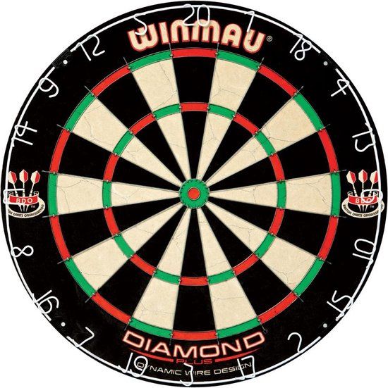 Winmau Dartbord Diamond Plus Professioneel Bristle Dartbord