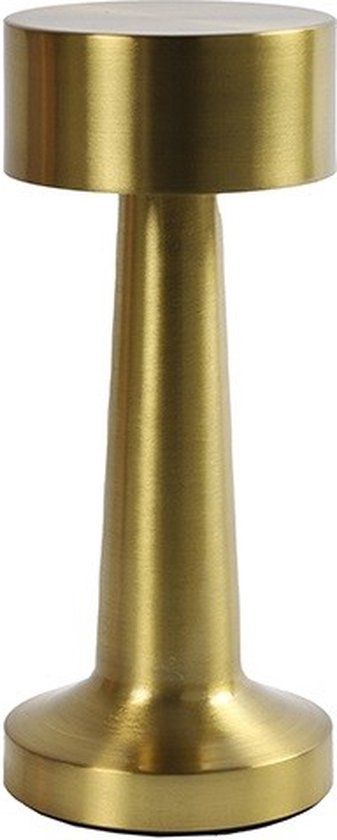 Countryfield Tafellamp Oplaadbaar Goud 3 kleuren licht Dimbaar