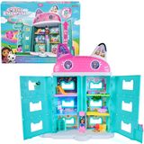 Spin Master Gabby's Dollhouse DreamWorks Gabby's miauw-eldige poppenhuis, meer dan 60 cm hoog, inclusief 15 onderdelen, met lenticulaire ogen, speelgoedfiguurtjes en speelgoed voor fantasiespel