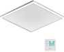 Wiltec Infrarood plafondverwarming 370 W, infraroodverwarming voor plafondmontage met LED-verlichting, afmetingen 65,5 x 63 x 3,5 cm, infraroodverwarming met thermostaat