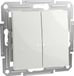Schneider Electric Asfora Dubbele Wisselschakelaar 10AX Wit