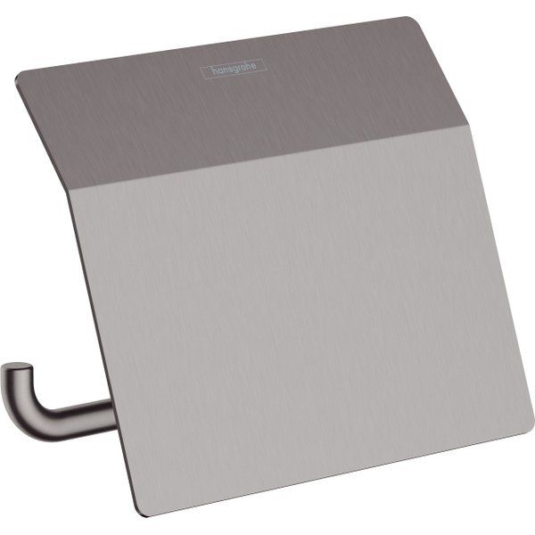 Hansgrohe Addstoris Closetrolhouder met Klep Brushed Black Chroom 41753340