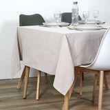 Merkloos HOME DECO FACTORY - TX8193 - Nappe Coton Beige 140X250cm
