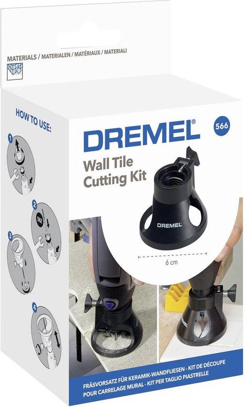 Dremel 566 Multitoolaccessoire - Freesset voor wandtegels
