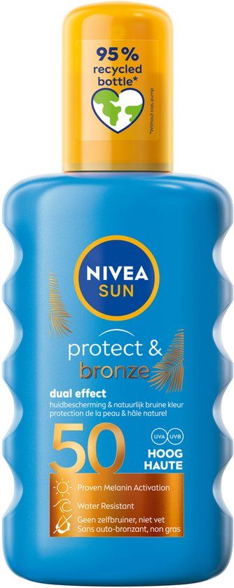 NIVEA SUN Protect & Bronze Zonnebrand Spray - SPF 50 - 200 ml