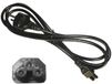 Cordon d'alimentation EDM pour ordinateur portable 2 m Noir