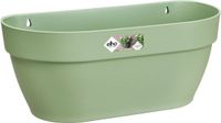 Elho Vibia Campana Wall Basket 35 - Pot de fleurs mural pour extérieur - Plastique 100% recyclé - Ø 35,0 x H 14,8 cm - Vert pistache