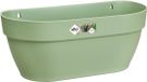 Elho Vibia Campana Wall Basket 35 - Pot de fleurs mural pour extérieur - Plastique 100% recyclé - Ø 35,0 x H 14,8 cm - Vert pistache