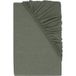 LIVARNO Drap housse en jersey avec lin, 180 - 200 x 200 cm (Vert)
