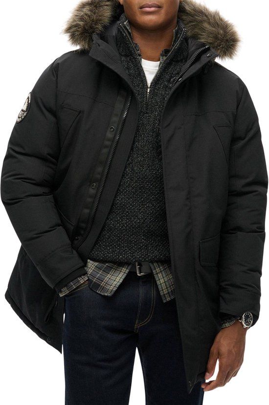 Superdry City Padded Parka Winterjas Heren - Maat S