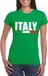 Bellatio Decorations Groen Italy/Italie supporter shirt dames XS