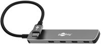 Goobay USB hub (USB-C) | 4x USB-C | USB3.0 5 Gbps | aluminium | 0,10 meter