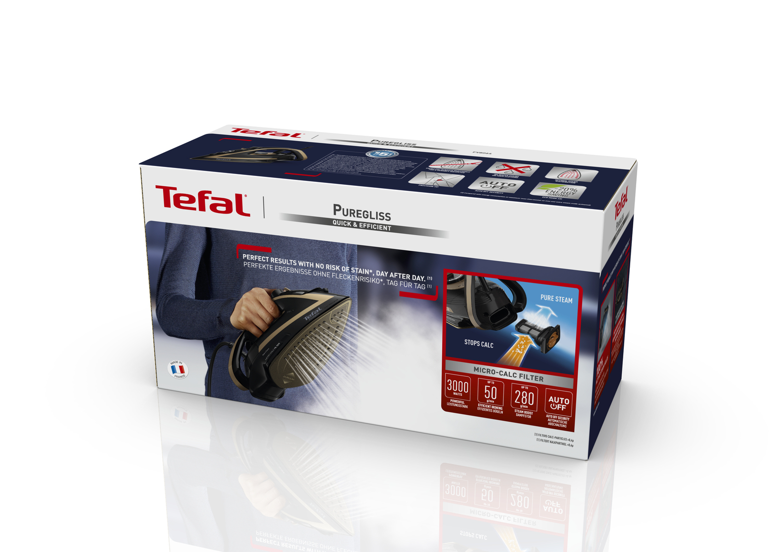 Tefal FV8064 Puregliss FV8064 stoomstrijkijzer | STRIJKIJZER | Wij ...