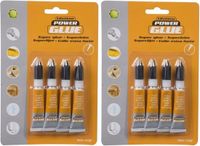 Merkloos Hobby Superlijm Kleine Tubes - 3 gram - 8x stuks - Transparant