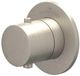 IVY Bond Pièce de finition Thermostat encastrable Symmetry avec rosace ronde Nickel brossé PVD