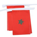 AZ FLAG Slinger Marokko 6 m 20 vlaggen Licht Polyester 21x15 cm