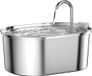 Elodame B.V. Fontaine à eau Chat - Fontaine à eau Chat - Inox - 3,2 L - Circulation d'eau automatique - Avec pompe silencieuse, lavable au lave-vaisselle