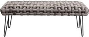 Kare Design Bank Weave fluweel grijs