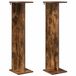 vidaXL Plantenstandaard 2 st gerookt eiken 25 x 25,5 x 100,5 cm