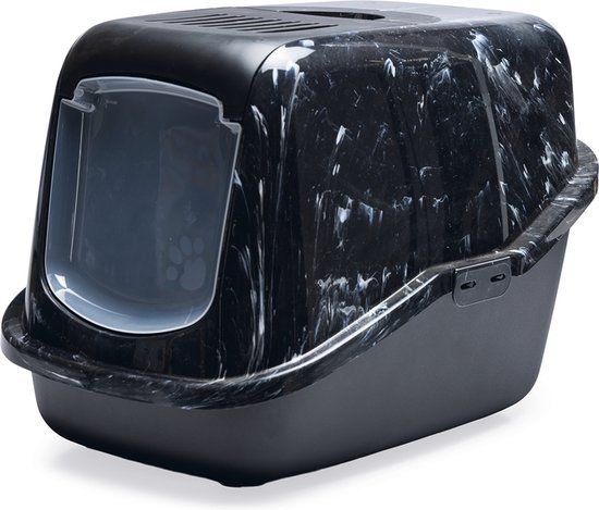 Savic Kattenbak Nestor Marble 56 x 39 x 39 cm - Blauw