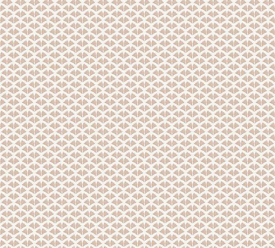 KLEINE WAAIER BEHANG Art Deco - goud koper beige - A.S. Création Trendwall 2 - 1005 x 53 cm