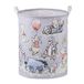Ronde Canvas Kleding Mand Wasmand (grijs)