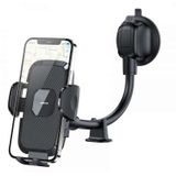 Joyroom Auto Telefoonhouder met Flexibele Arm voor Dashboard en Voorruit Zwart