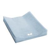 Julius Zöllner Overtrek voor 2-wig aankleedkussen van mousseline katoen - mousseline denim maat 50/65