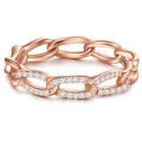 Glanzstücke München Gems München Dames Ring - 925 Sterling Zilver - Zirkonia - Roségoud - Maat 52
