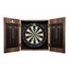 Cougar Professioneel Dartbord met Houten Kast – Sisal Dartboard Ø45,5 cm – Incl. 6 Steeltip Darts en Scorebord – Bruine Houten Kast – Met bevestigingsmateriaal – Dartbord voor Thuis