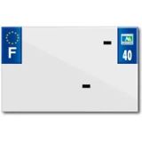 Blanco bande de plaque d'immatriculation en PVC Top Plaq 40