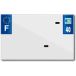Blanco bande de plaque d'immatriculation en PVC Top Plaq 40