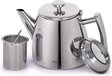 VeoHome Theepot 500ml - RVS - Dubbelwandig - Met Thee-ei