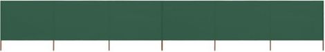 vidaXL Windscherm 6-panelen 800x120 cm stof groen