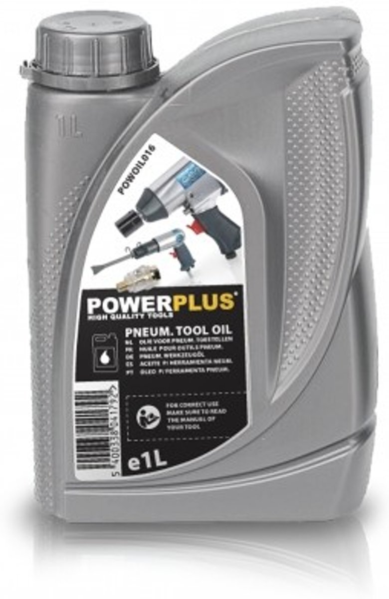Powerplus POWOIL016 Pneumatische olie 1 liter olie voor pneumatische machines