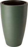 Form Plastic Plantenpot/bloempot Gobi - kunststof - groen - D30 x H48 cm - met binnenpot - rond