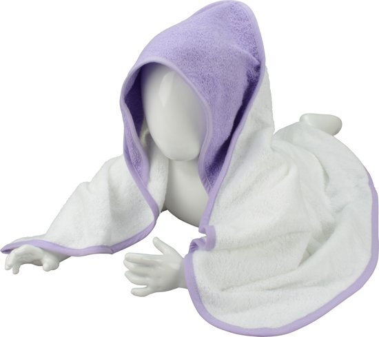 - A&R Babiezzâ„¢ Babycape 100% Katoen Wit/Lavendel