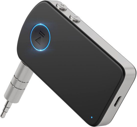 Strex Bluetooth Receiver - BT 5.0 - 3.5MM AUX - Black/Silver