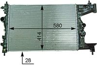 MAHLE Kühler, Motorkühlung CR2114000P | Compatibel met: OPEL ASTRA J, ASTRA J Caravan, ASTRA J GTC, ASTRA J Stufenheck