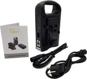 Rolux dubbele acculader rl-2ks voor v-mount accu