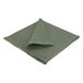 Serviette de table, lin, vert, 42 x 42 cm