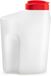 Plasticforte Grote Sapkan/Schenkkan karaf - met dispenser deksel - 2.5 liter/2500 ml - wit - kunststof
