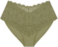 Triumph Dames maxi slip Amourette olijfgroen