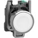 Schneider Electric XB4BA115 Bouton-poussoir, Harmony XB4, métal, 22 mm, blanc, non revêtu, momentané, 1S, poussoir 1 pièce(s)