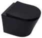 Swiss Aqua Technologies - Toilette suspendue Infinitio Noir mat sans bride et fixations invisibles + abattant frein de chute (blackinfinitio)