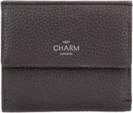 Charm London Washington Portemonnee - 100% Leer - Leren Tas - Donkerbruin