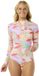 Rip Curl Cala Vadella Shorty à manches longues et fermeture éclair dans le dos pour femme Multicolore XL Femme