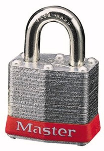 Master Lock Master Lock 3Red Nr. 3 veiligheid lockout hangslot, stalen behuizing, rode bumper