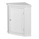 VERSANORA Teamson Home Badkamerhangkast van hout, hoekkast, afneembare hangkast, één deur en binnenplank, wit, Glancy Collection